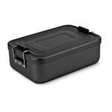 ROMINOX lunchbox, aluminium (geanodiseerd), mat zwart, 17,3 x 11,9 x 5,6 cm