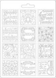 Stamperia - Passion Patchwork Music Soft Mould A5 (K3PTA576)