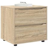 vidaXL - Opbergkast - 60 x 48 x 57 cm - Bewerkt hout - Sonoma Eik