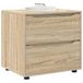 vidaXL - Opbergkast - 60 x 48 x 57 cm - Bewerkt hout - Sonoma Eik