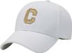 LGT JWLS Lookinggoodtoday Baseball Cap Geborduurde C - Wit & Goud