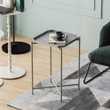Merkloos Asir - Salontafel - Grijs - 46 x 46 x 56 cm