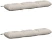 vidaXL - 2-delige - Coussin de banquette - VIANEN - 100% - Polyester - Blanc - 110 x 30 x 12 cm