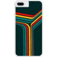 Apple iPhone 7 Retro lines Verstevigd hoesje met sublimatie bedrukking