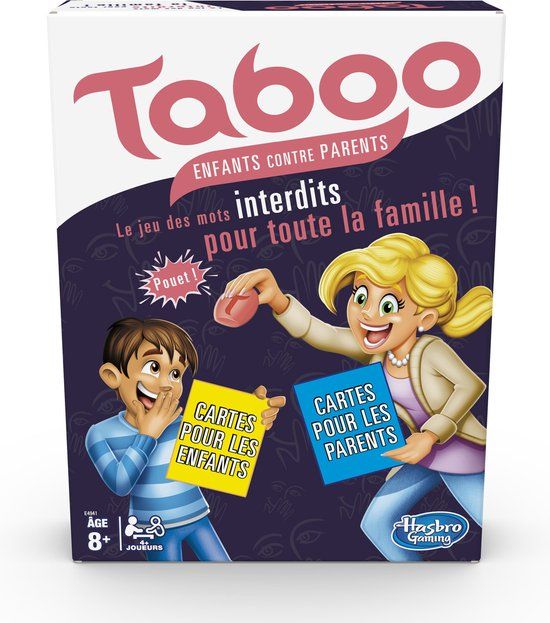 Hasbro Gaming Taboo Kinderen tegen Ouders - Franse Editie
