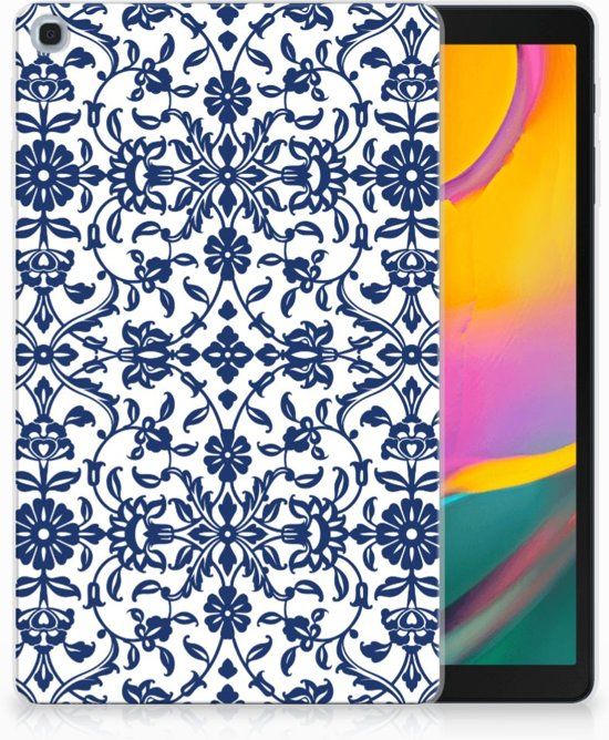 B2Ctelecom Samsung Galaxy Tab A 10.1 (2019) Tablethoesje Flower Blue