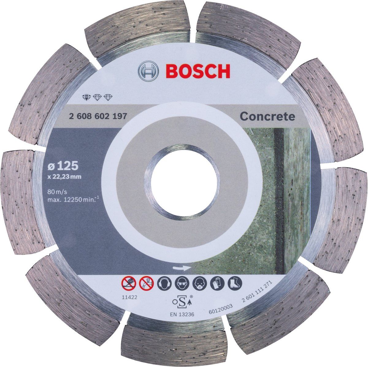 Bosch diamantschijf prof concrete 125/22.23