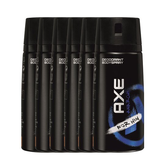 AXE Anarchy Deodorant - 6 x 150 ml - Voordeelverpakking