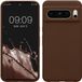 kwmobile telefoonhoesje geschikt voor Google Pixel 8 Pro - Hoesje met siliconen coating - Smartphone case in chocoladebruin