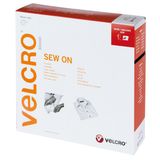 Velcro Klettband zum Aufnähen, Haken & Flausch 50mm x 10m Weiß