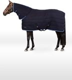 Horze Glasgow Staldeken / Onderdeken, Hele hals, 150 gram, Dark Blue, Maat 155