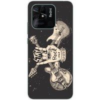 Xiaomi Redmi 10C Stay rock bedrukt siliconen hoesje