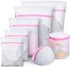 HIYAA Set van 7 waszakken, wasnetten, waszak bh wasmachine waszak voor delicate was, bh, blouse, ondergoed, schoenen, babykleding, waszak, etc. (roze, 1XL, 2L, 2M, 2BH)