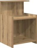 vidaXL Nachtkastje Artisan Eiken 40 x 35 x 60 cm Bewerkt hout