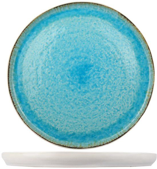 Cosy & Trendy Pizzaborden Laguna Azzurro Blauw - 4 Stuks