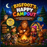 Bigfoot's Happy Campout: Cute Forest Adventures & Camping Coloring Book for Kids