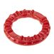 Ferplast Hondenspel, Ring Speelgoed voor Honden, Hondenbrokjesdispenser, van duurzaam materiaal om te kauwen, vleesaroma, voor mondhygiëne hond, SMILE Fitness ring, Spelen voor kleine honden, Rood