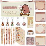Capybara set, 48 pièces, mignon, pour enfants