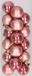 Decoris Kaemingk B.V. 16x stuks kunststof kerstballen velvet roze 4 cm