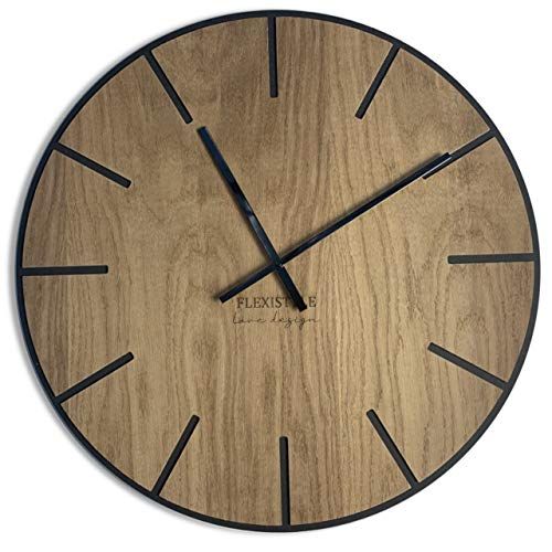 FLEXISTYLE Wandklok, zwart, 60 cm