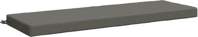vidaXL - Coussin de banc - SOEST - 100% - Polyester - Gris - 140 x 50 x 8 cm