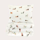 NOUS Kids katoenen dekbedovertrek 1-persoons (140x200 cm) Multi Dierenprint