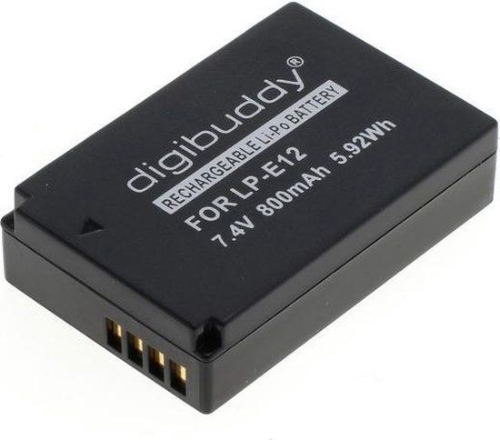 OTB Digibuddy Accu Batterij Canon LP-E12 - 800mAh