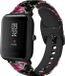 Strap-it Bracelet en silicone pour montre connectée - Pink Flower - Convient pour Xiaomi Amazfit Bip