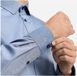 OLYMP bodyfit Level 5 marine gestreept overhemd lange mouw katoen 80% blauw maat 42 mannen