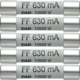 testo Zekering Multimeterzekering, 5-delige set reservezekeringen 630 mA/1000 V