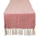 DII Geweven Basic Tafelblad Collectie Chevron Tafelloper, 15x108, Tango Rood