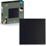 Varin® Smart Design Infrarood verwarmingspaneel - 400W - 60x60cm - Zwart glas - IP24 - Met thermostaat - Wandmontage of verrijdbaar