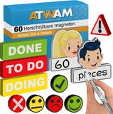 ATWAM 60 delig Whiteboard Magneten - Scrum Mega Set Accessoires Smileys
