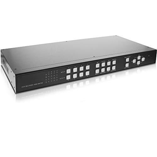 Inline 57830I HDMI 4x4 Multi View Matrix/Videowand Switch, 4 ingangen op 4 uitgangen, FullHD