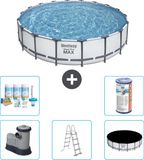 Bestway Rond Steel Pro MAX Zwembad - 549 x 122 cm - Grijs
