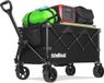 Wan GmbH Chariot de festival à grandes roues - Brouette de jardin pliable de 100 L pour le camping et le pique-nique