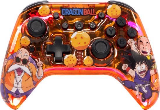 FR-TEC Dragon Ball Z Game Controller Oranje Bluetooth/USB Gamepad voor Android, Nintendo Switch, iOS, PC