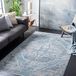 Safavieh Victoria Collection VIC932 Vintage Inspired Indoor Woven Rectangular Area Rug in Blue/Gray 91 x 152 cm