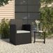 Maison Exclusive - Fauteuil de jardin avec coussin noir résine tressée