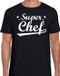 Bellatio Decorations Super chef t-shirt heren - zwart - katoen - maat M