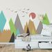 Ambiance Sticker Stickers kinderen Scandinavische bergen agnieszka 100 x 150 cm
