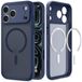 Spigen Ultra Hybrid (MagFit) mobiele telefoon behuizingen 16 cm (6.3") Hoes Donkerblauw