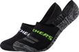 Skechers 2PPK Mesh Ventilation Footies Socks SK44008-9997 Unisex Zwart Maat 35-38