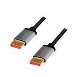 LogiLink CDA0105 DisplayPort kabel 2 m Zwart, Grijs