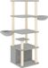 vidaXL Arbre à chat avec poteaux à gratter en sisal 147 cm gris clair