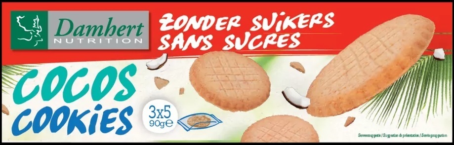 Damhert Damhert Cocos Cookies Zonder Suikers