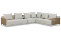 Coco Colorado Hoek Loungeset 4-delig Taupe-naturel-bruin