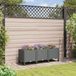 vidaXL jardinière à roulettes gris clair 120 x 40 x 44 cm PP