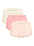Sloggi Maxislip Originals Basic H Dames 3-Pack Katoen Elastaan Rood/Geel Effen