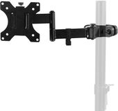 VIVO MOUNT-POLE01A Universele stalen monitorarm met verwijderbare 75 mm en 100 mm VESA-plaat, geschikt voor schermen van 17 tot 32 inch, zwart